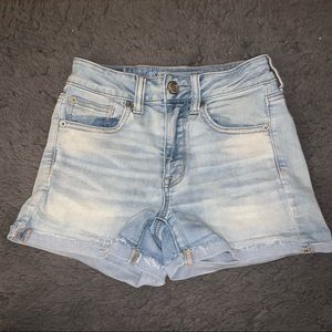 AEO🦅 Hi-Rise Light Wash Shorts